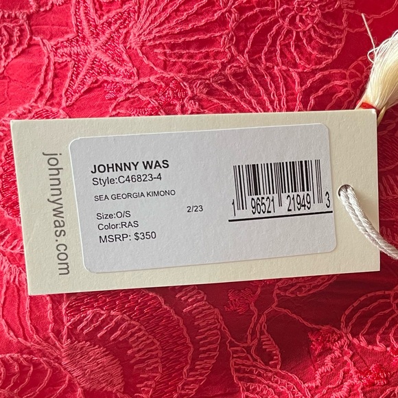 JOHNNY WAS Sea Georgia Kimono - Picture 11 of 11